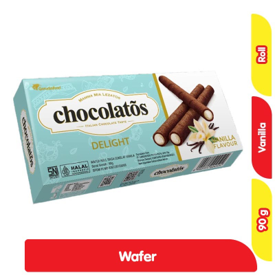

Chocolatos Delight Wafer Roll Vanila 90 g