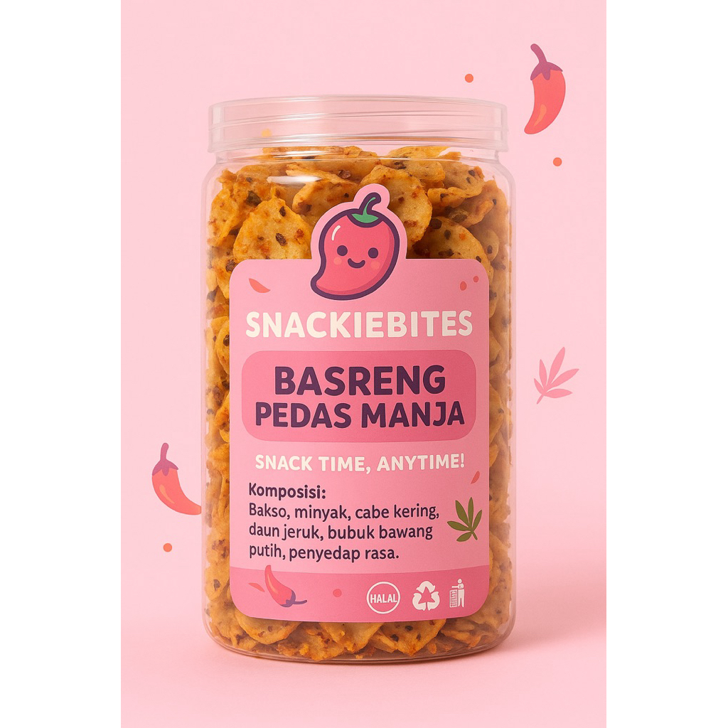 

SnackieBites - Basreng Pedas Manja 250gr