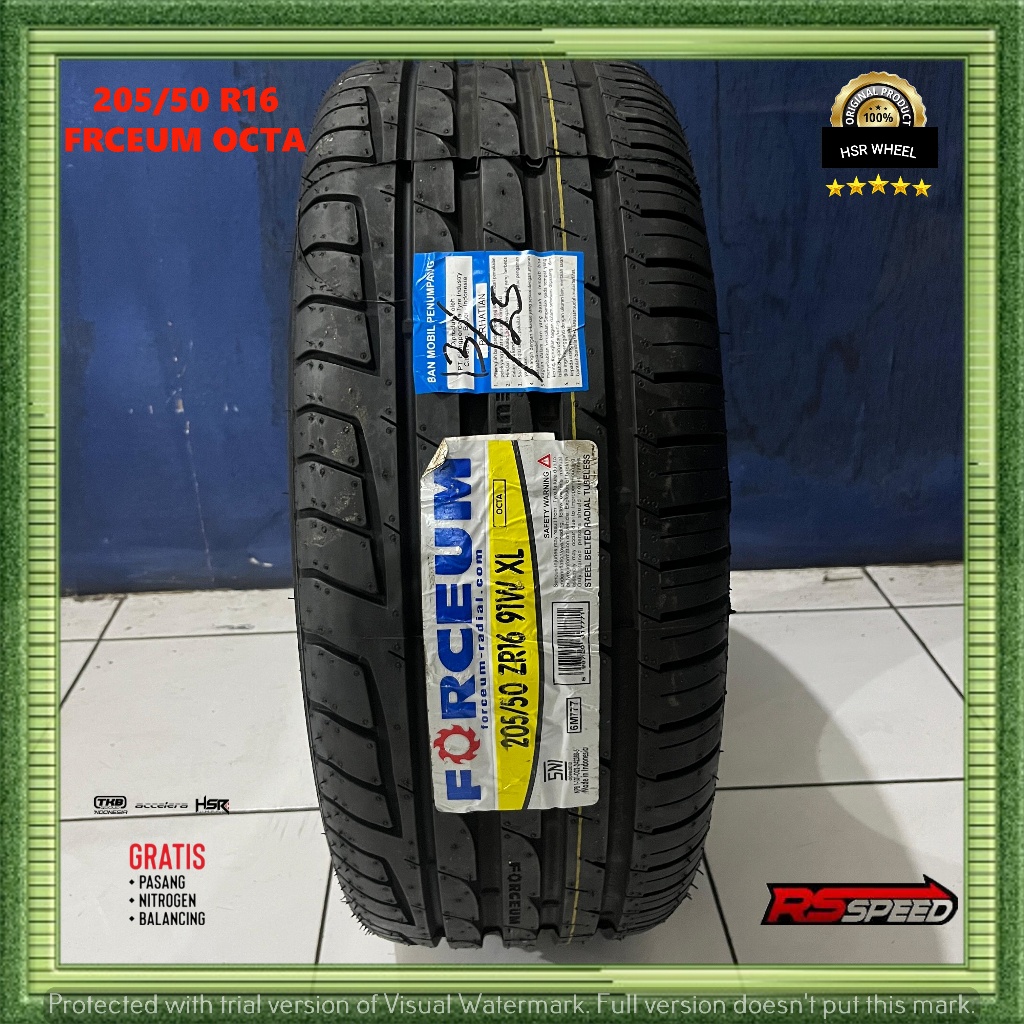 Ban Mobil FORCEUM OCTA Ring 16 Ukuran 205/50 R16 Ban Mobil Tubles R 16 205 50