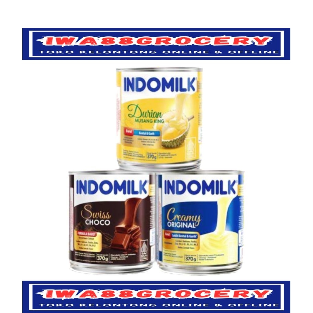 

Indomilk susu kental manis 370gr kaleng