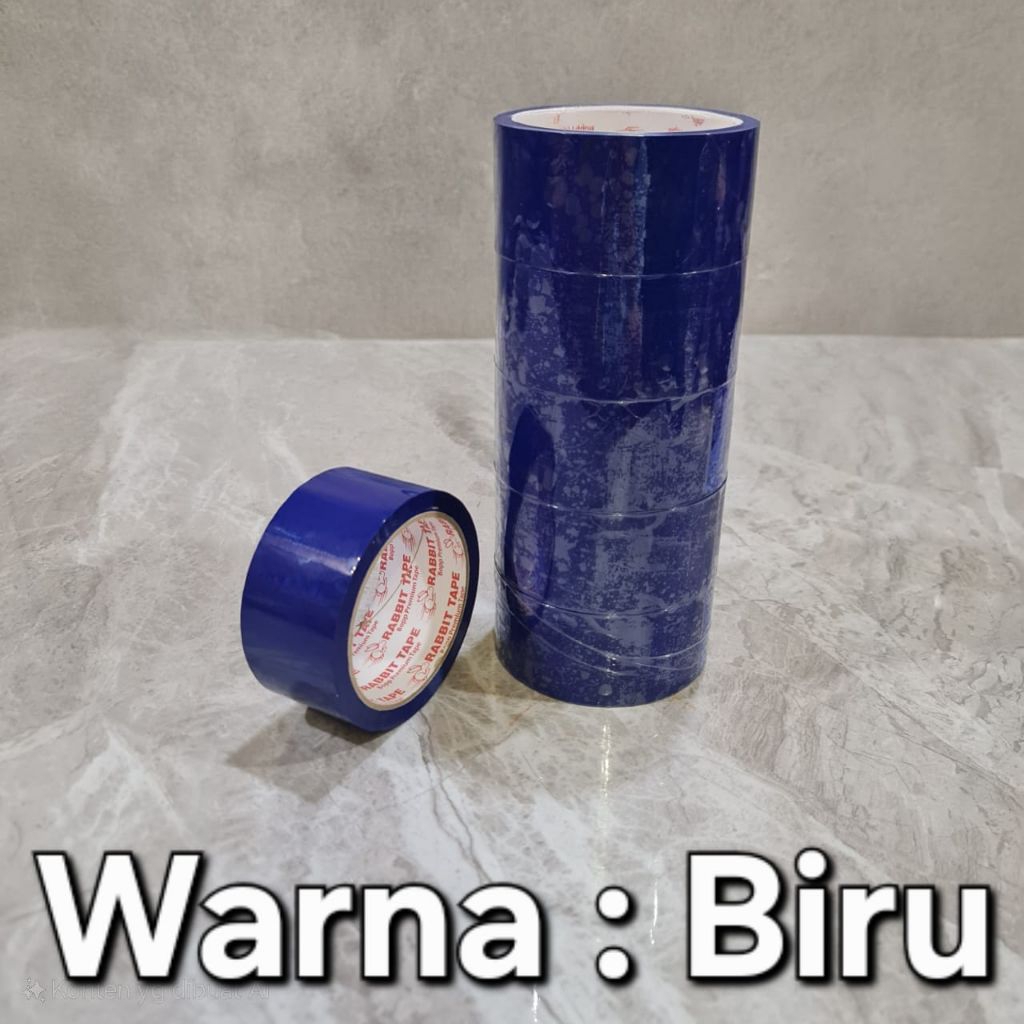 

Lakban Warna Biru / Rabbit Tape Navy Blue 45mm x 50M lakban 2" x 50 meter Murah Kualitas OK