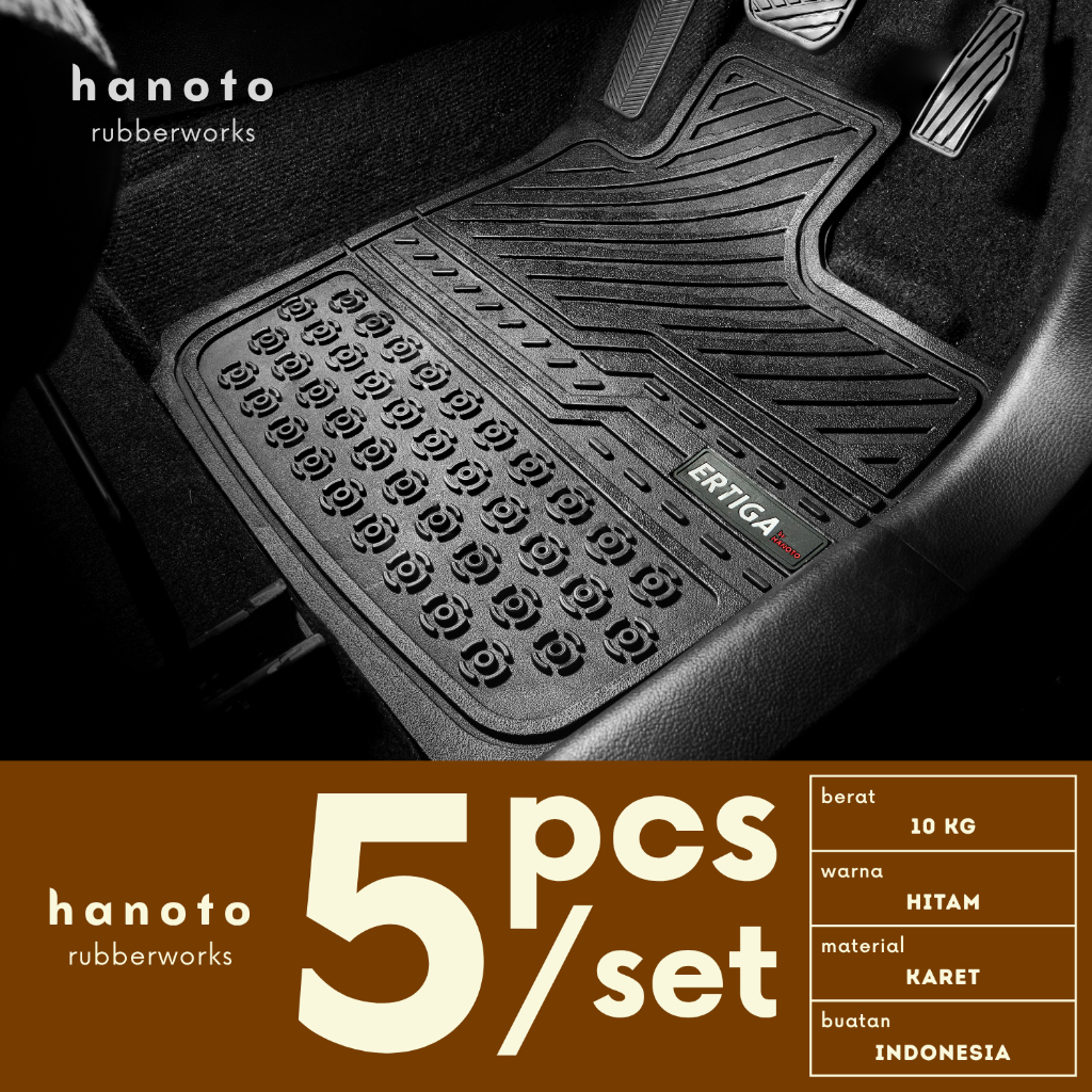 Hanoto Karpet Mobil XL7 (Zeta/Beta/Alpha) & Ertiga (GX/Cruise) 2018-2025