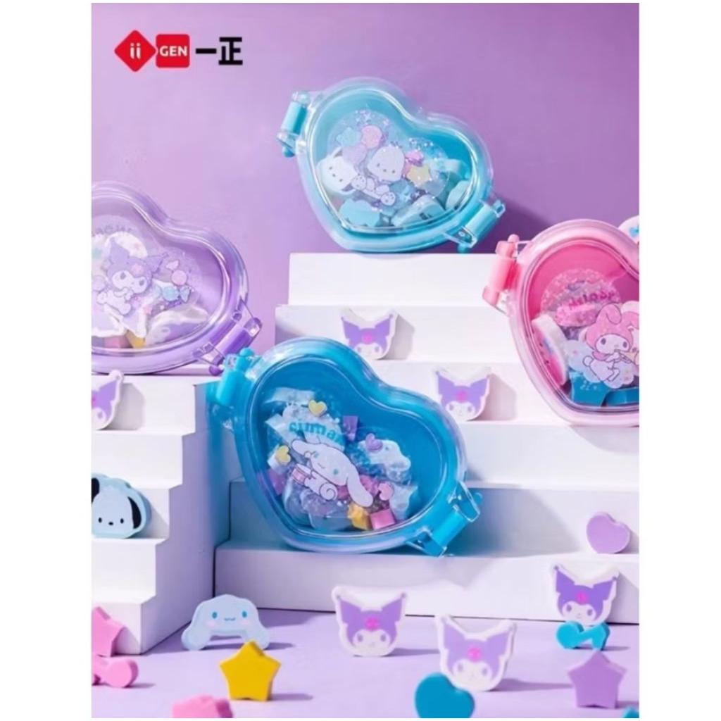 

1 Set penghapus Sanrio pochacco lengkap dengan case dan kotak