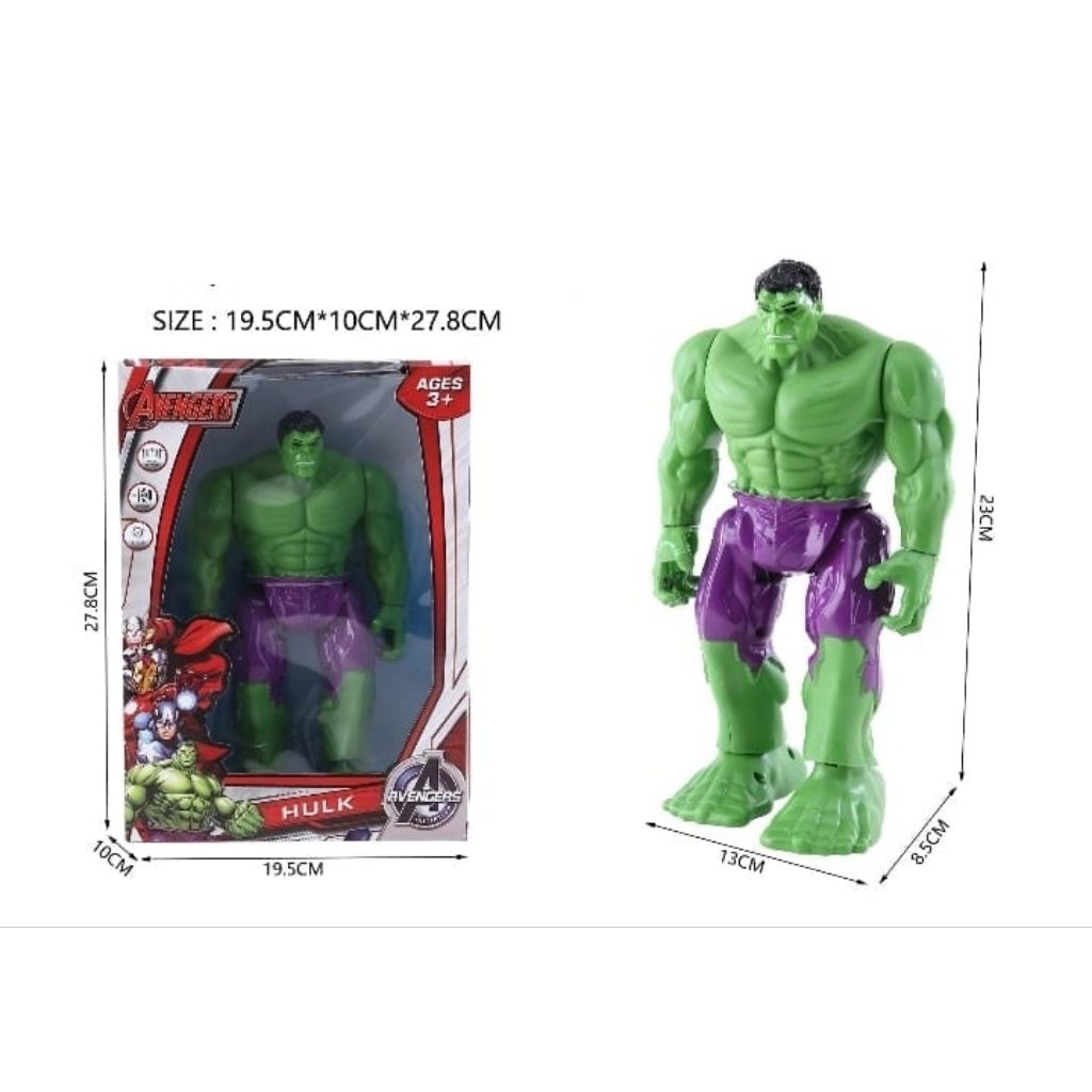 MAINAN ANAK PROMO 9.9 ROBOT HULK AVENGGER BISA BERJALAN MENGUNAKAN BATERAI AA MAINAN ANAK ROBOT HULK