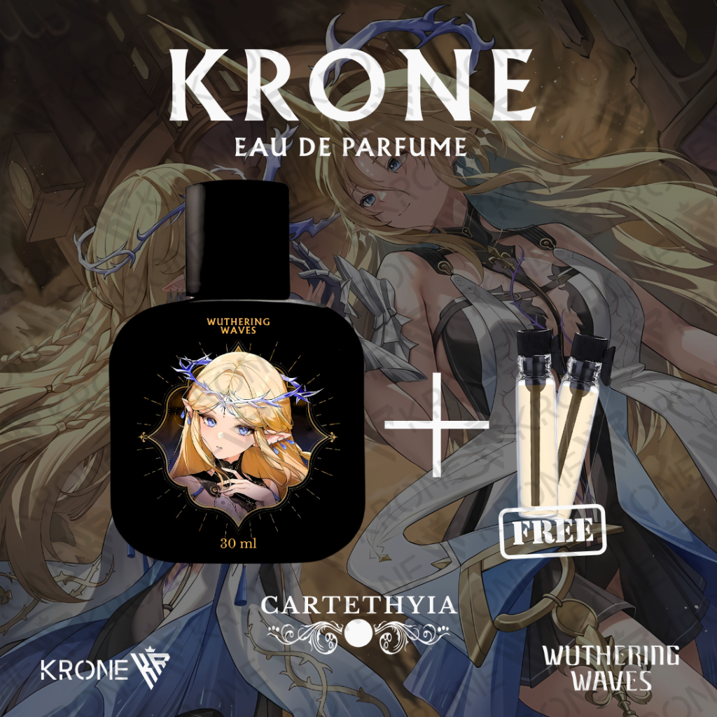 KRONE Parfume Wuthering Waves CATETHYIA | Parfum Anime CARTETHYIA WuWa Wangi Tahan Lama | Doff