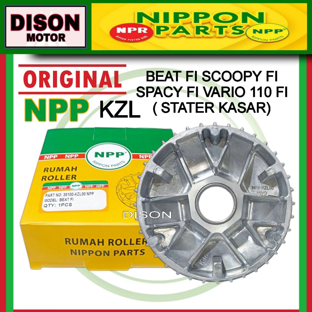 Rumah roller Beat fi Scoopy fi Spacy fi Vario 110 fi stater kasar KZL original asli NPP