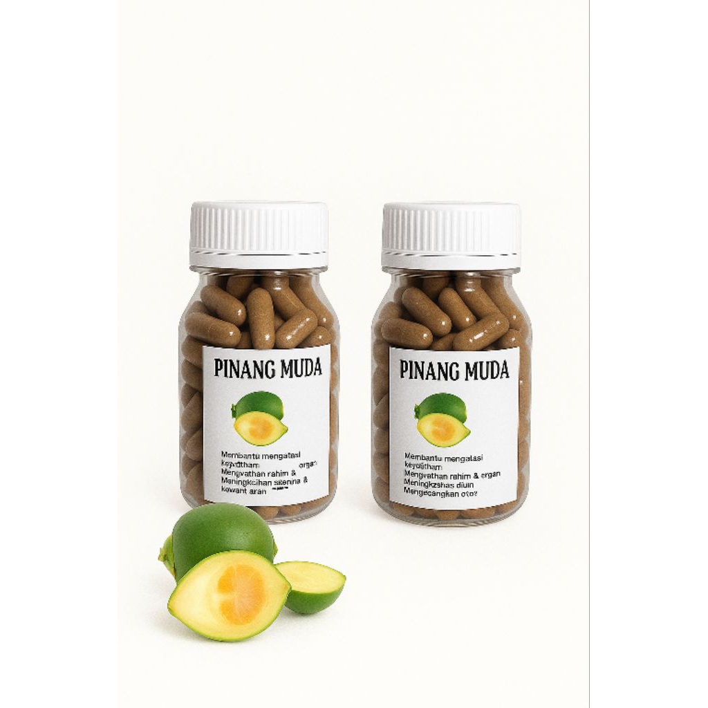 HERBAL JAYA KAPSUL BUAH PINANG MUDA100% EKSTRA BUAH PINANG