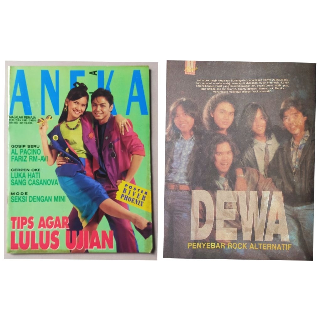 Majalah Aneka Ria no.09 / 10 Mei 1993 : Cover Thomas dan Lia Rungkat - ada Dewa 19