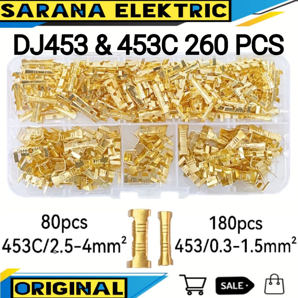 SKUN PRESS DJ453C / DJ453 PENYAMBUNG KABEL DJ 453 453C SAMBUNGAN CABLE U SHAPED CONNECTOR