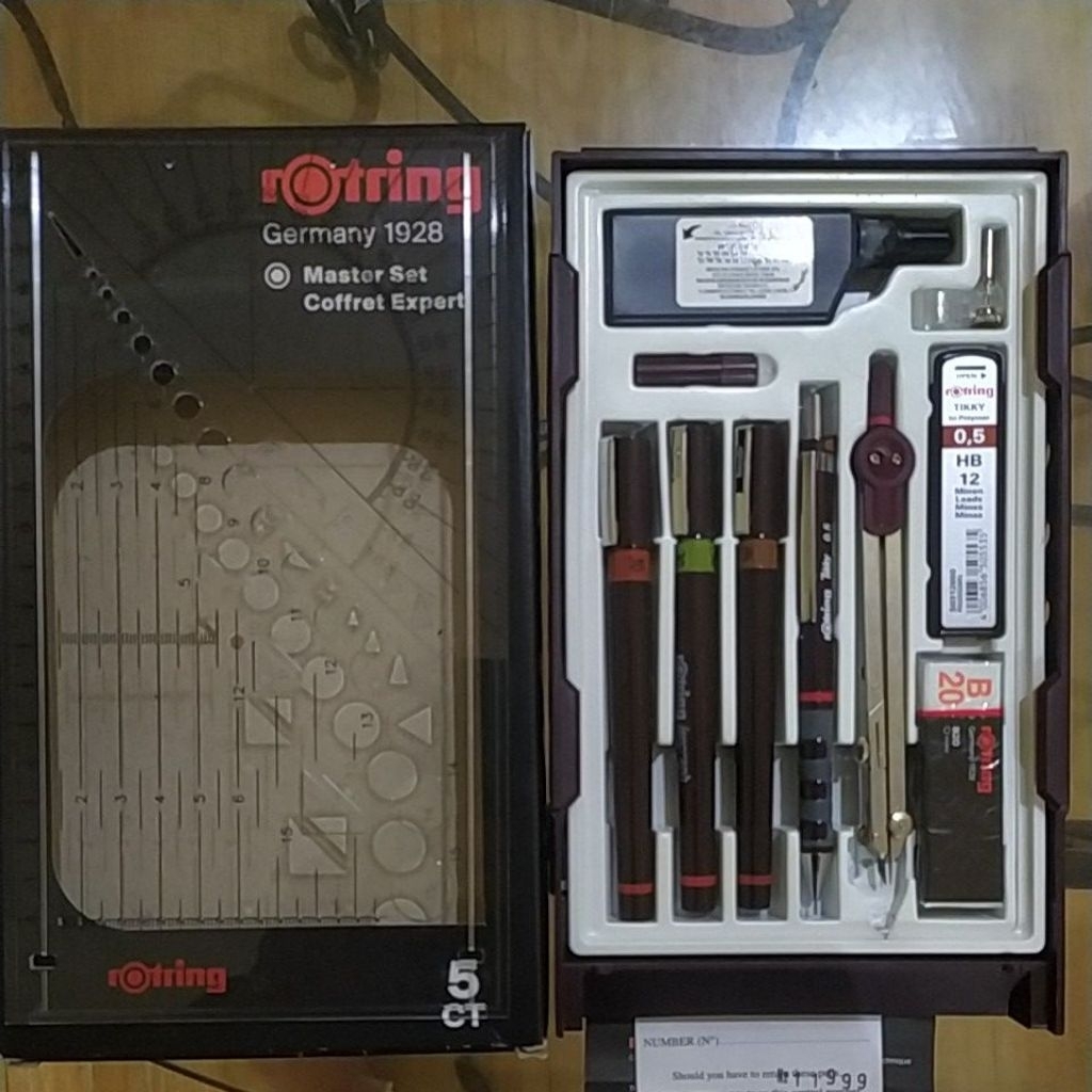 

Rotring College Set 01 03 05 / Pena Rotring Isograf / Pena Rapido