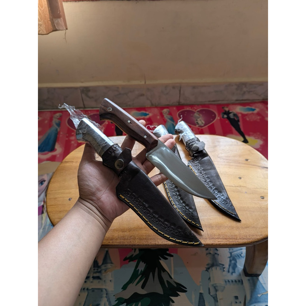 Pisau Seset Baja per fulltang asli panjang bilah13cm