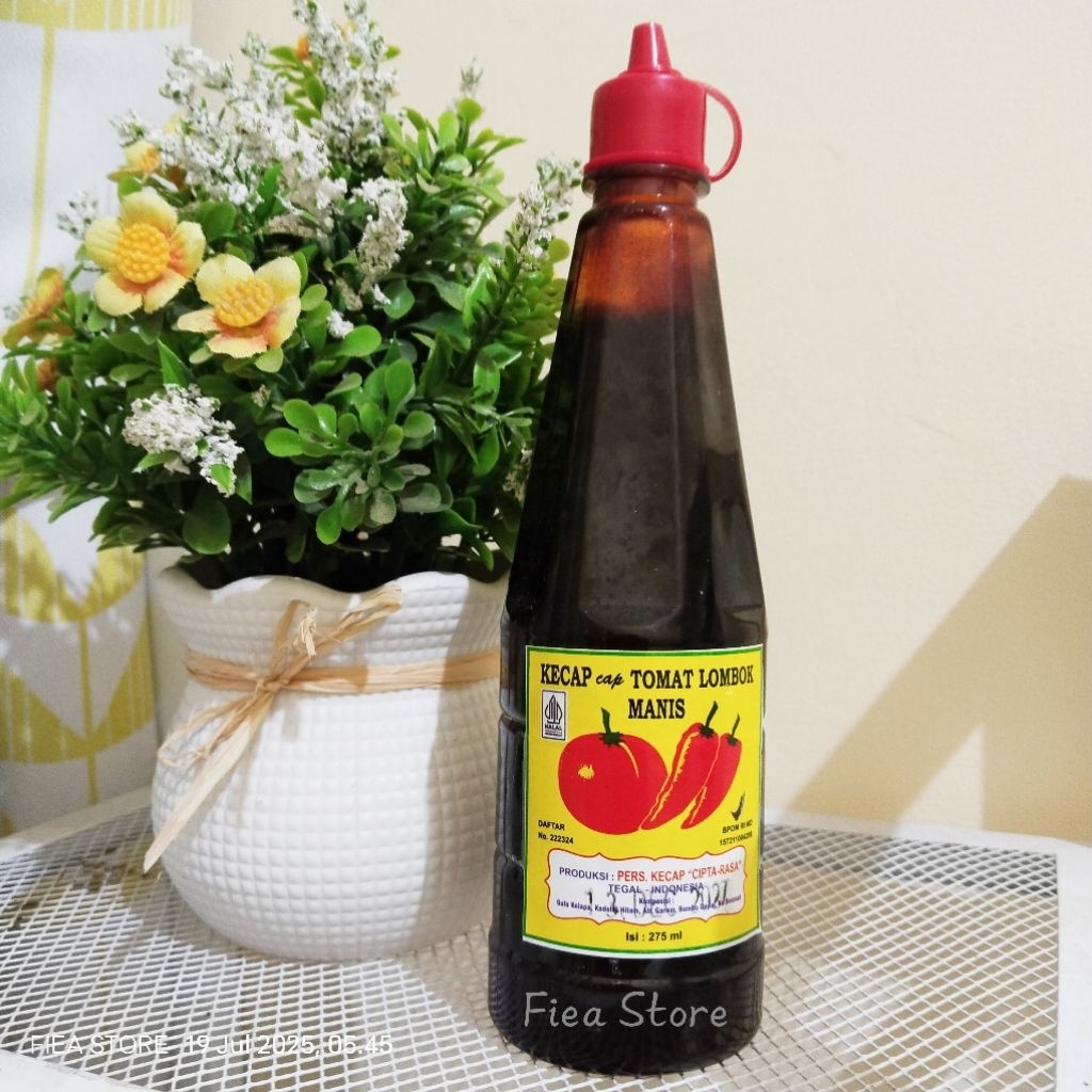 

Kecap Manis Cap Tomat Lombok Khas Tegal Botol 275ml – Kecap Tradisional Asli Tegal