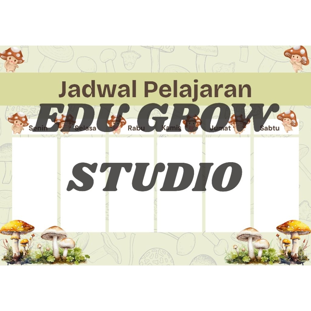 

Jadwal Pelajaran Custom Uk. A4 dan A5