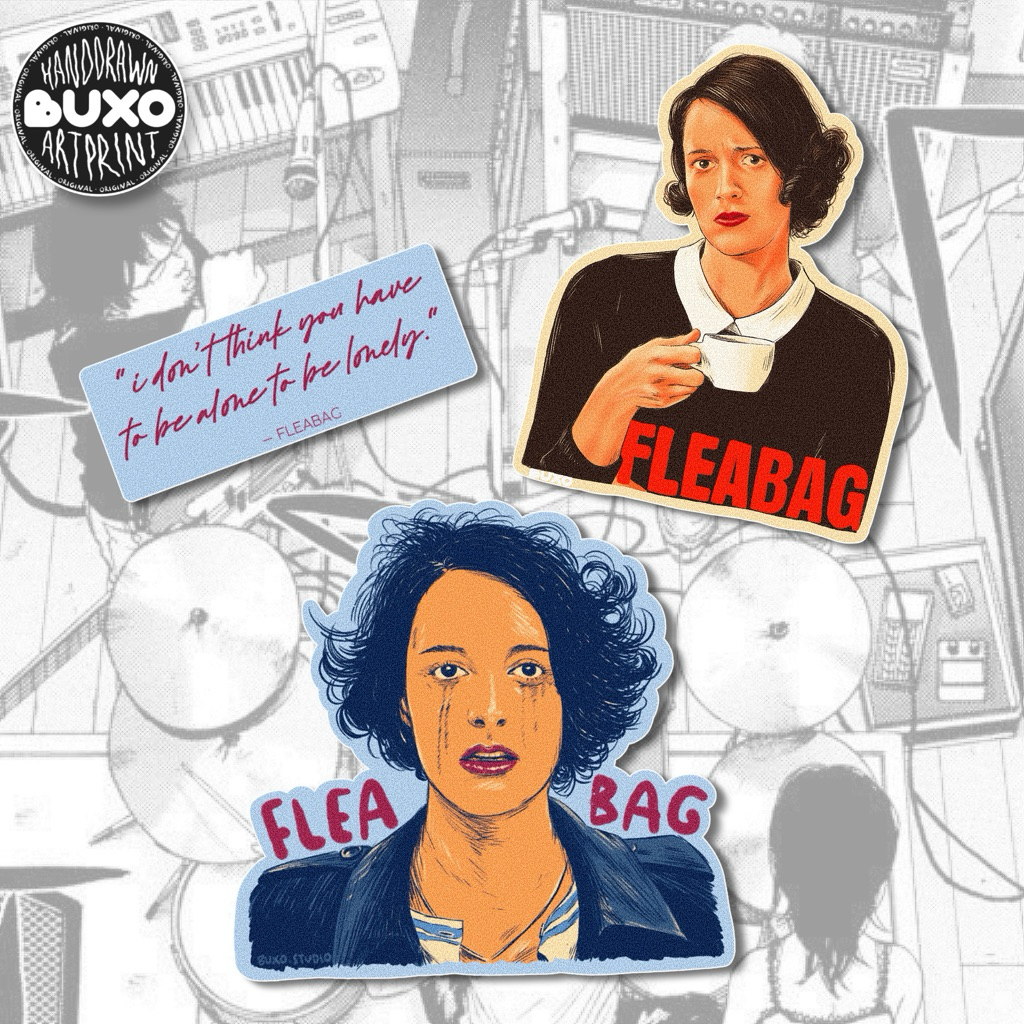 

buxo - FLEABAG vinyl sticker / sticker film movie series lucu