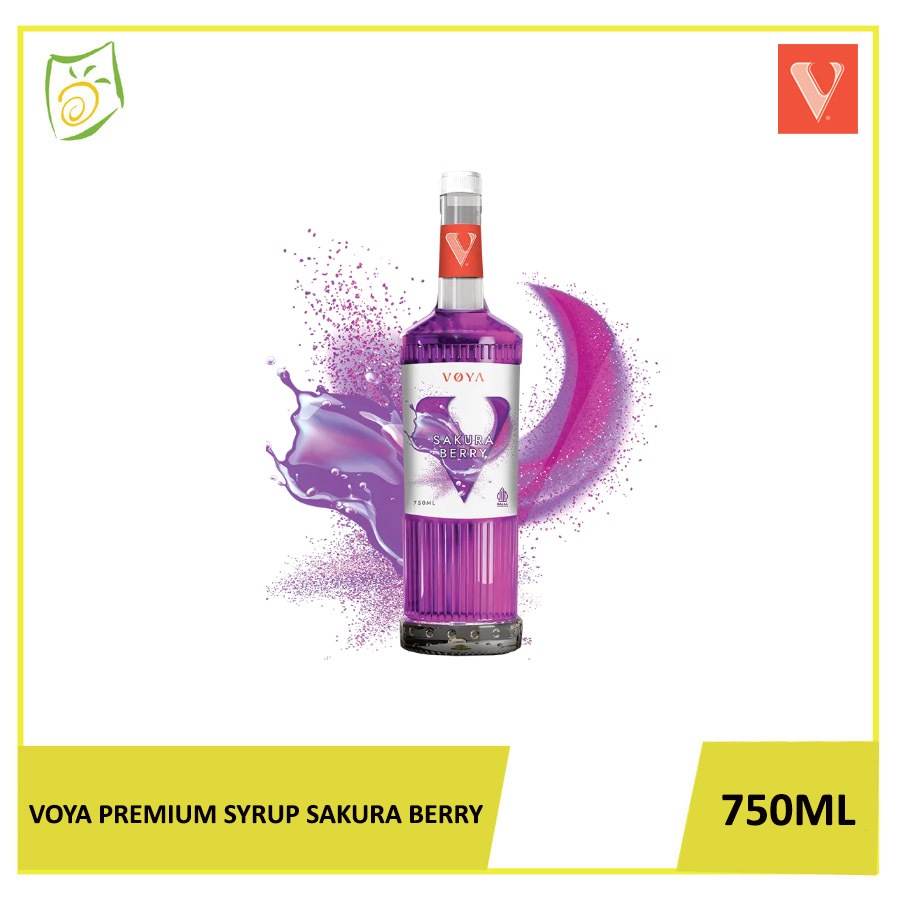 

VOYA Premium Syrup Sakura Berry 750ml - Sirup Premium Rasa Sakura Berry 750ml