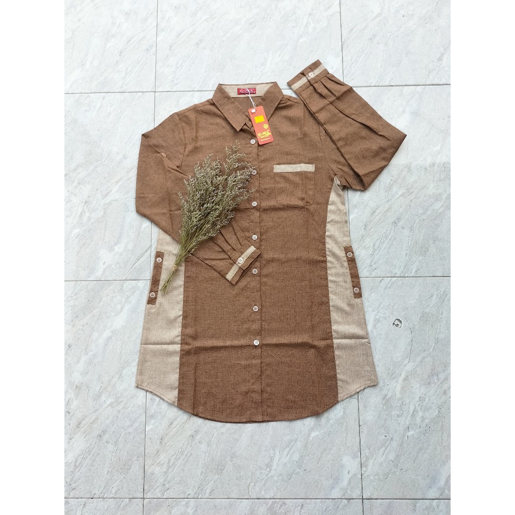 ATASAN TUNIK AL'MYA//TUNIK HARA//ATASAN SANTRI//BLUS HARA//BAJU WANITA TERBARU//STELAN WANITA