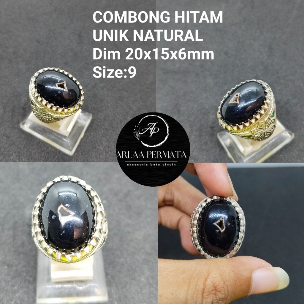 CINCIN BATU COMBONG HITAM UNIK NATURAL