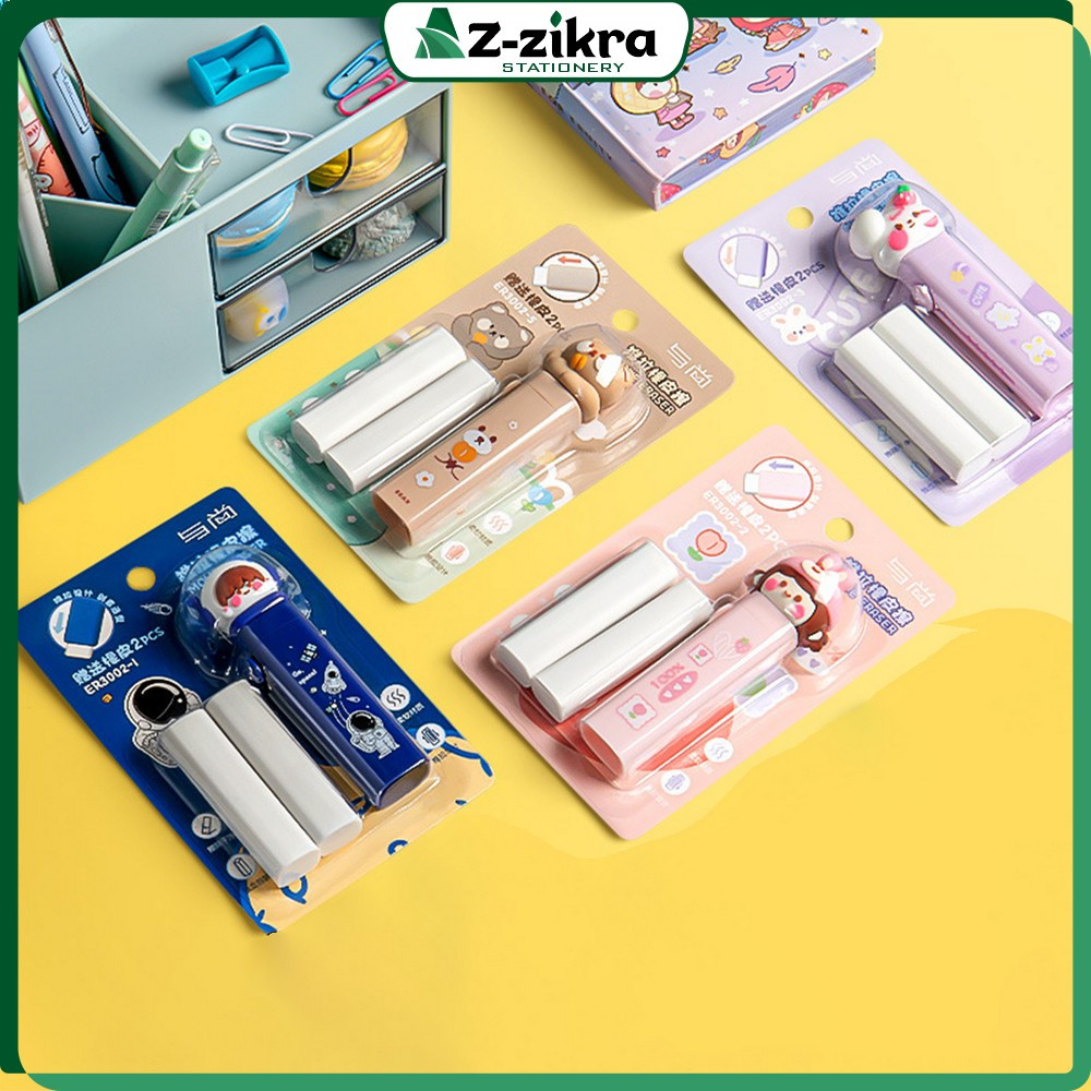 

EC Mechanical Eraser Free 2PCS Refill Karakter Kartun 3D / Penghapus Pensil Anak Sliding Eraser / Perlengkapan Sekolah Anak Import Az Zikra Stationery A78