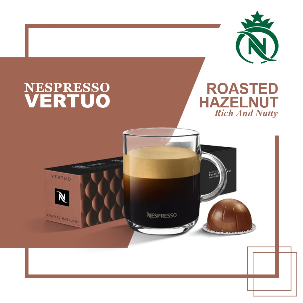 

Capsule Nespresso Vertuo Roasted Hazelnut Pack - Kopi Kapsul Medium Roast Coffee