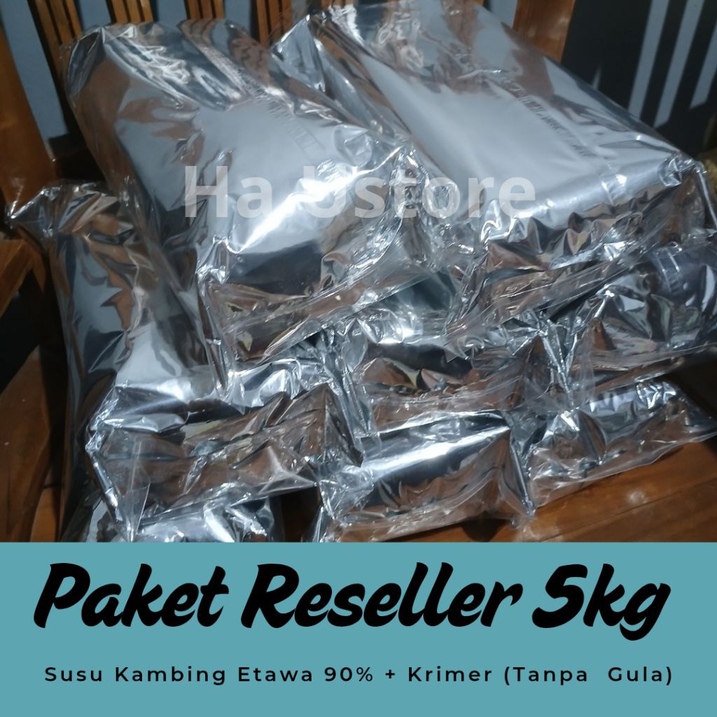 

Paket Grosir Susu Kambing Etawa Non Sugar 90% + Krimer 5kg | Bundle Reseller 5kg