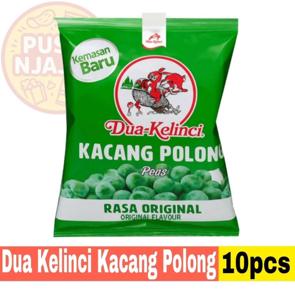 

Dua Kelinci Kacang Polong (Hijau) Renceng isi 10pcs