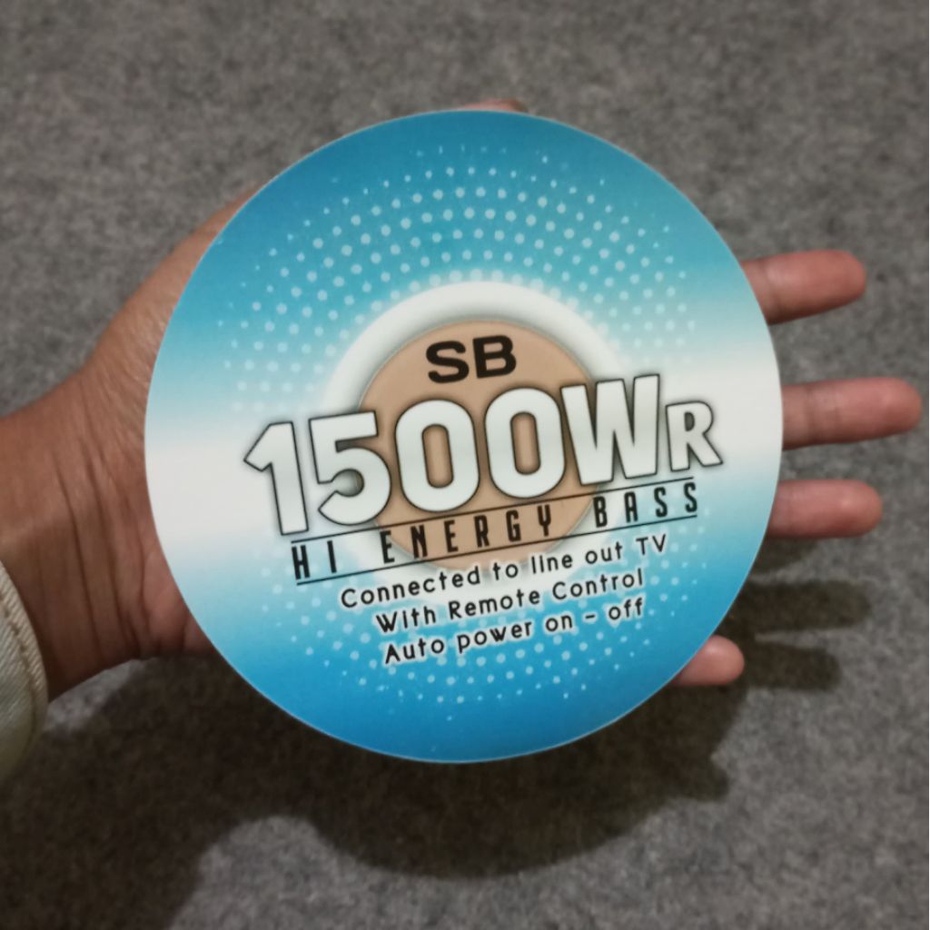 

stiker subwoofer akari sb1500W