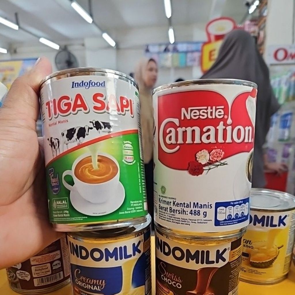 

ED 12.25 PCS 488GR - SKM CARNATION - TIGA SAPI KALENG RASA PUTIH CREAMY / KRIMER KENTAL MANIS