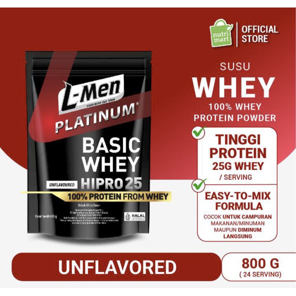 L-Men Platinum basic whey unflavoured  800gr