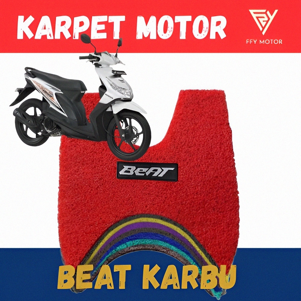 Karpet Motor Beat Karbu, Karpet Mie Beat Karbu, Alas Kaki Beat Karbu, Keset Beat Karbu
