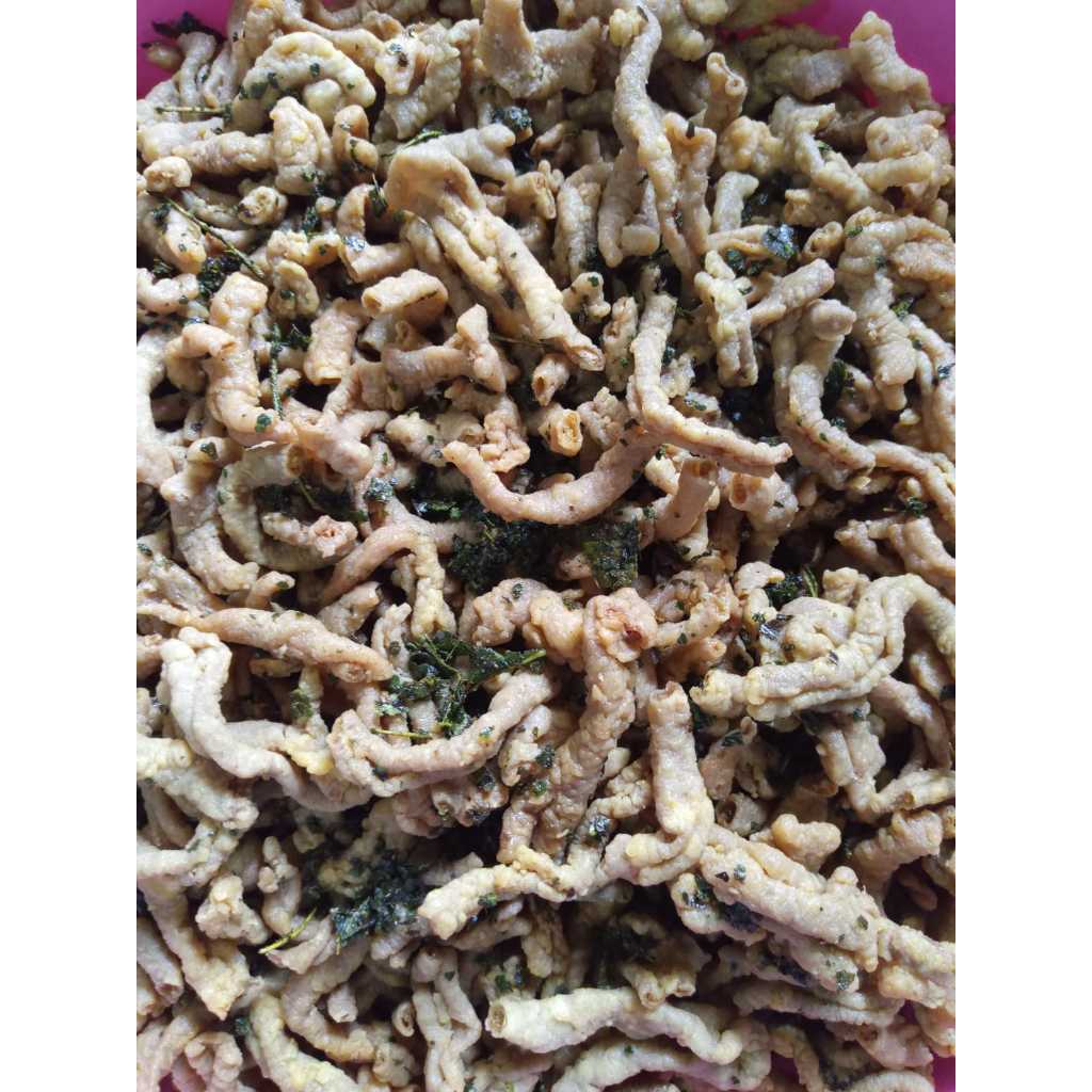 

usus crspy original daun jeruk kriuk renyah kripik usus viral