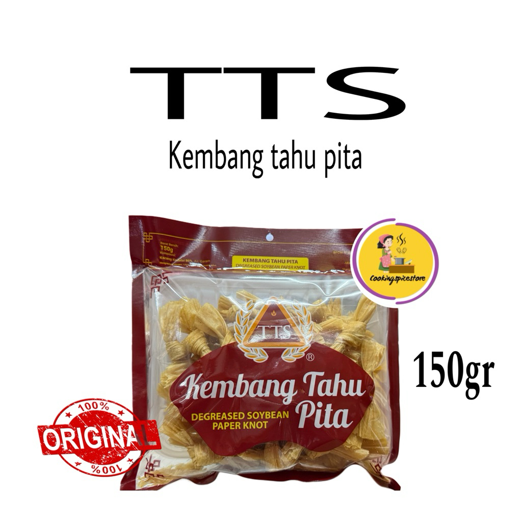 

TTS Kembang Tahu / dried soy bean paper Knot / kembang tahu pita 150g