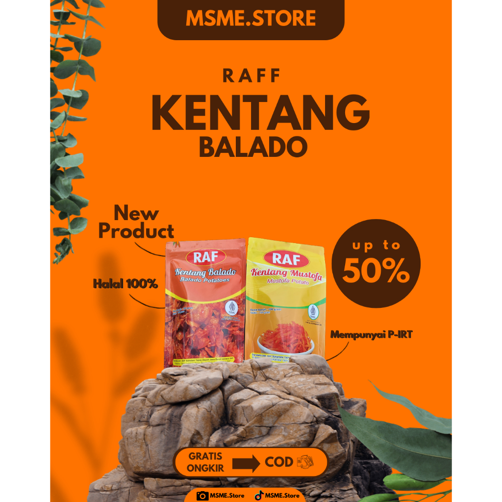 

RAFF Kentang Balado 100% halal dan berizin P-IRT | Promo Hemat|