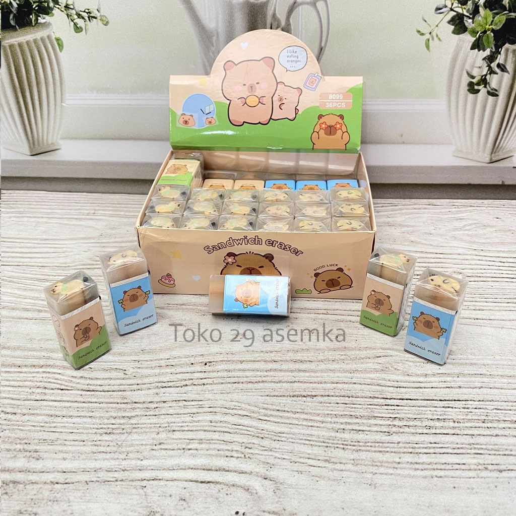 

PENGHAPUS KOTAK MINI CAPYBARA ER-1980 KARAKTER ERASER HAPUSAN PENSIL SETIP STIP ALAT TULIS SEKOLAH