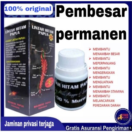Lintah Hitam Papua Minyak Oles Pembesar K3lamin Pria Daun Bungkus Papua Terlaris Halal Dan Sudah Bpo