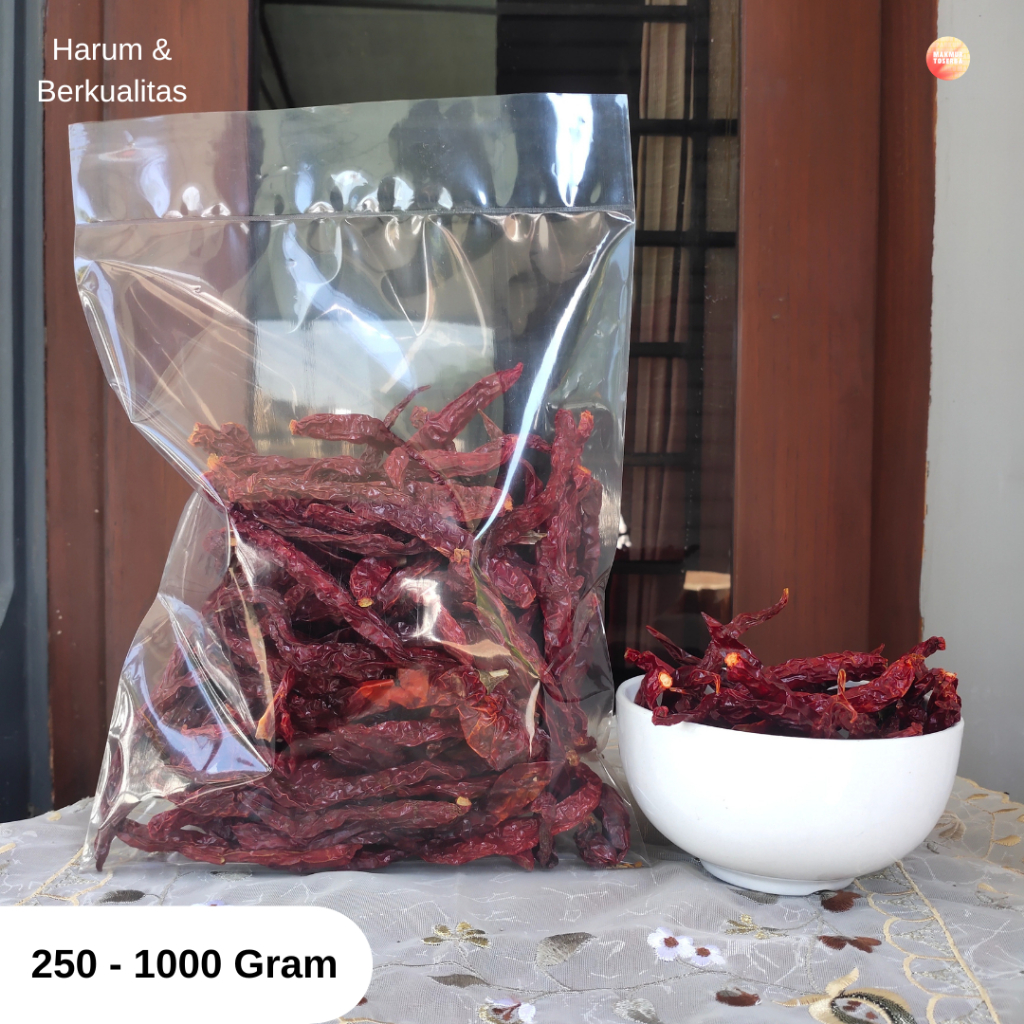 

Cabai kering/ Cabai Merah Kering / 100 - 500 Gram