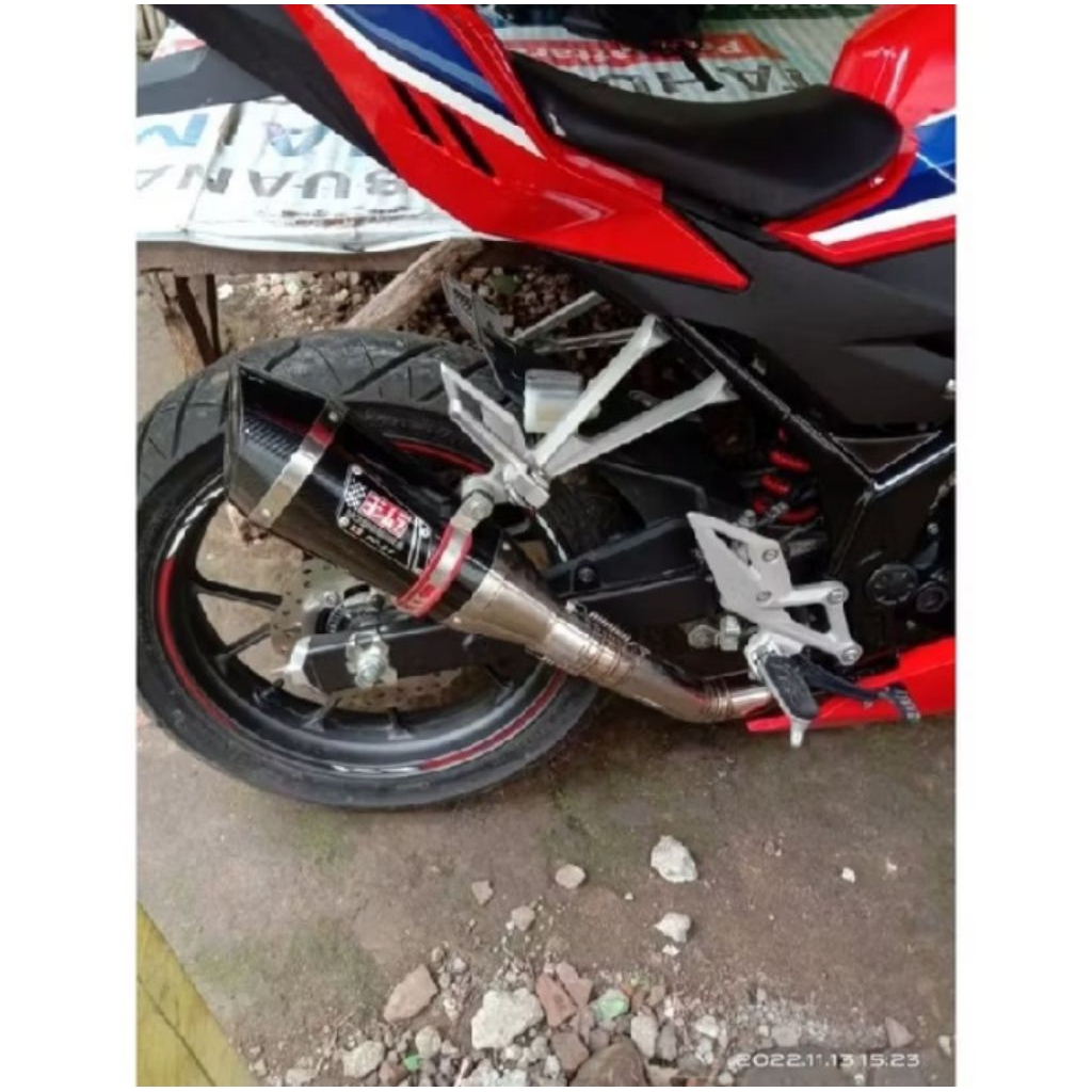 knalpot racing yoshimura R11 karbon fullsystem cbr150r facelift cbr150r new eksoz