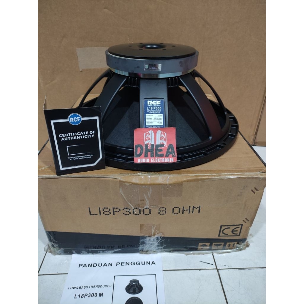 Speaker Component RCF L18P300 L 18 P300 M grade A 18 inch 18 inchi Sub Low 1000-2000 Watt Coil 4 in 