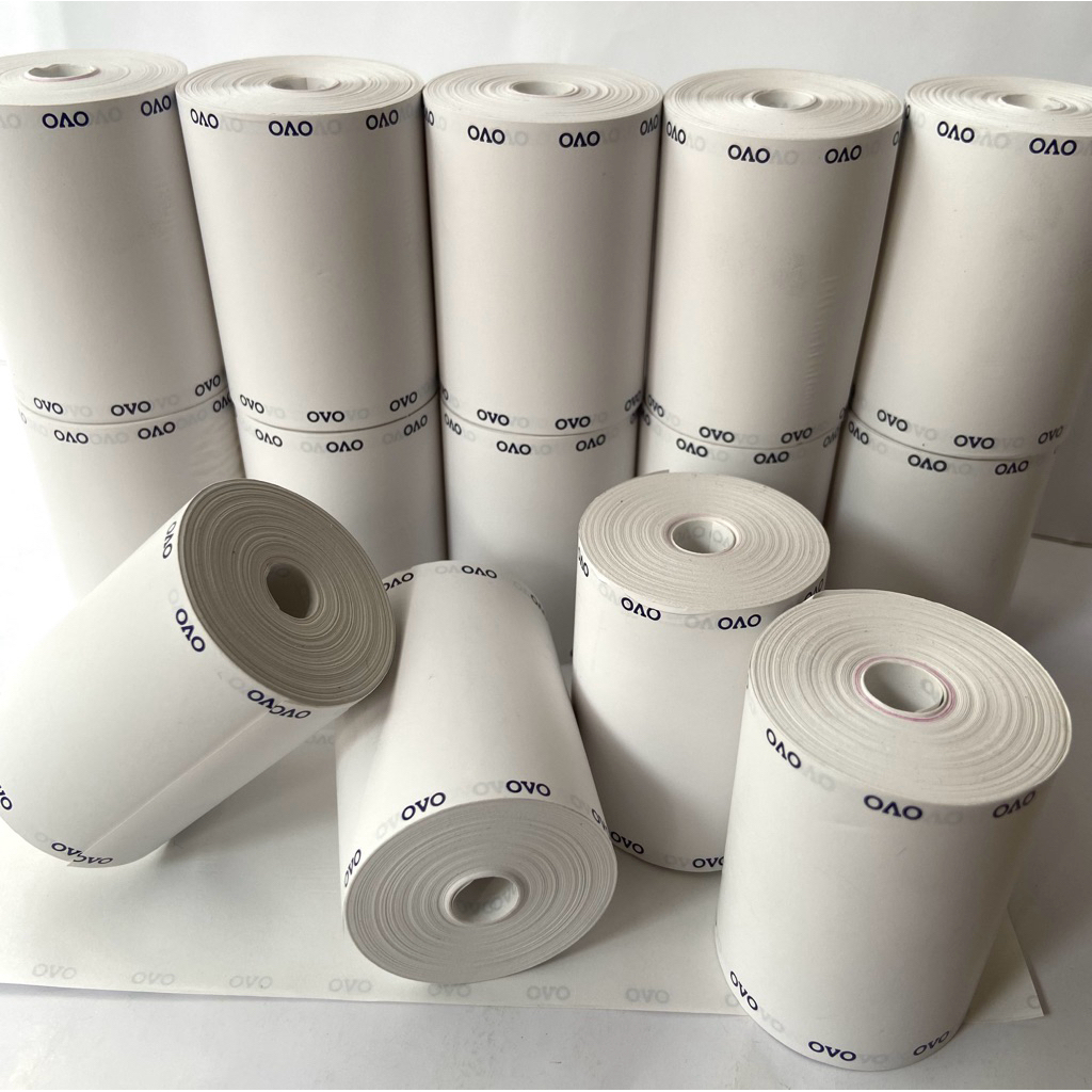 

kertas struk Thermal logo OVO 58x40 / 57x40