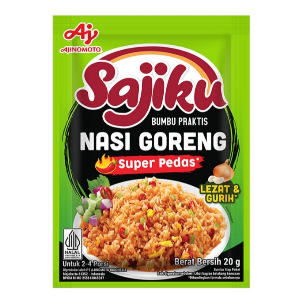 

Sajiku Bumbu Instant Nasi Goreng Pedas 20g