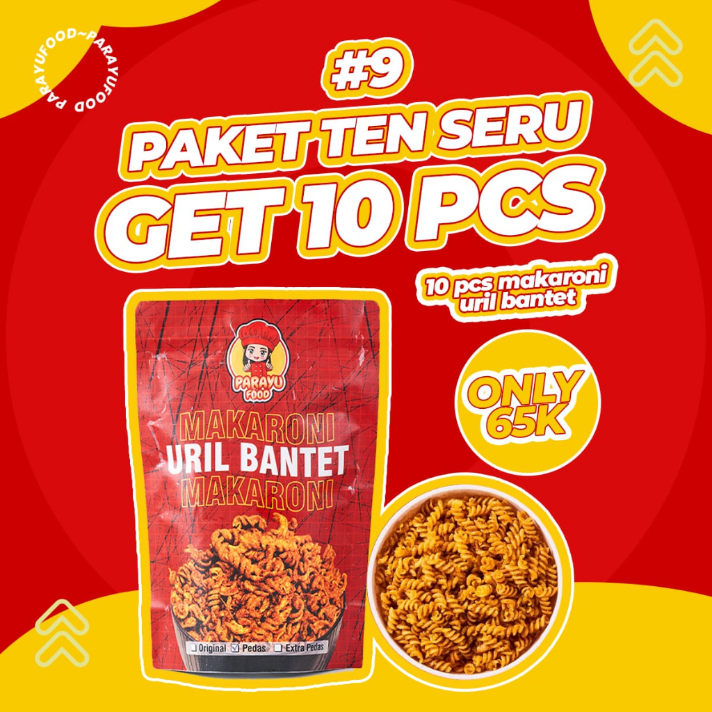 

Parayu Food - Paket 10 Pcs Makaroni Uril Bantet