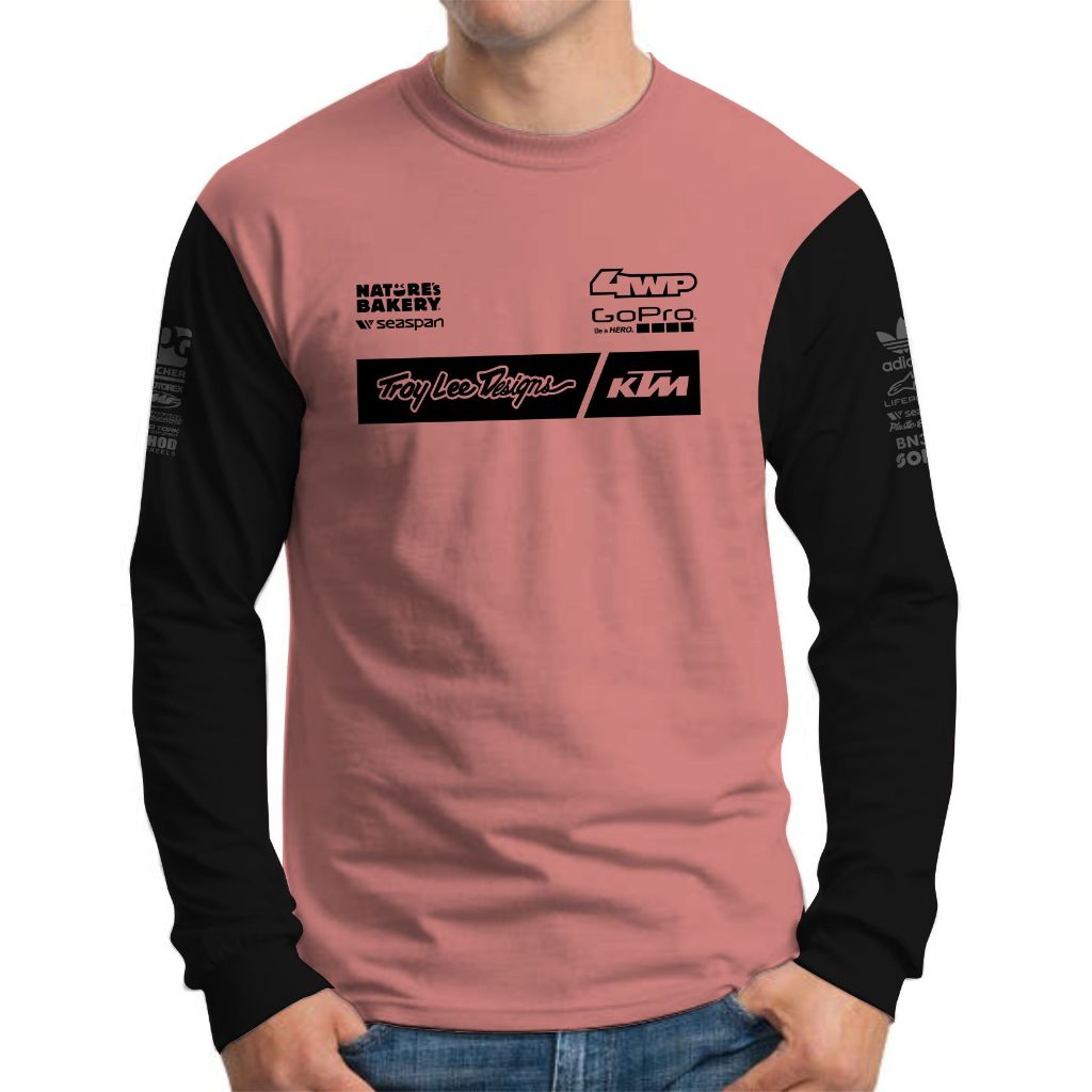 Kaos Lengan Panjang Pria Trail Motorcross Ktm Gopro Racing
