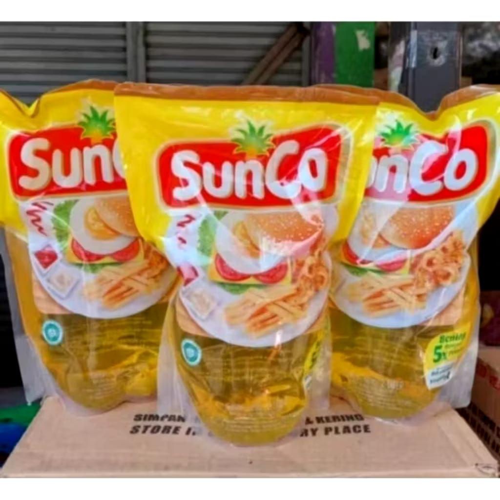 

Minyak goreng Sunco 3 pouch (6 liter) ready