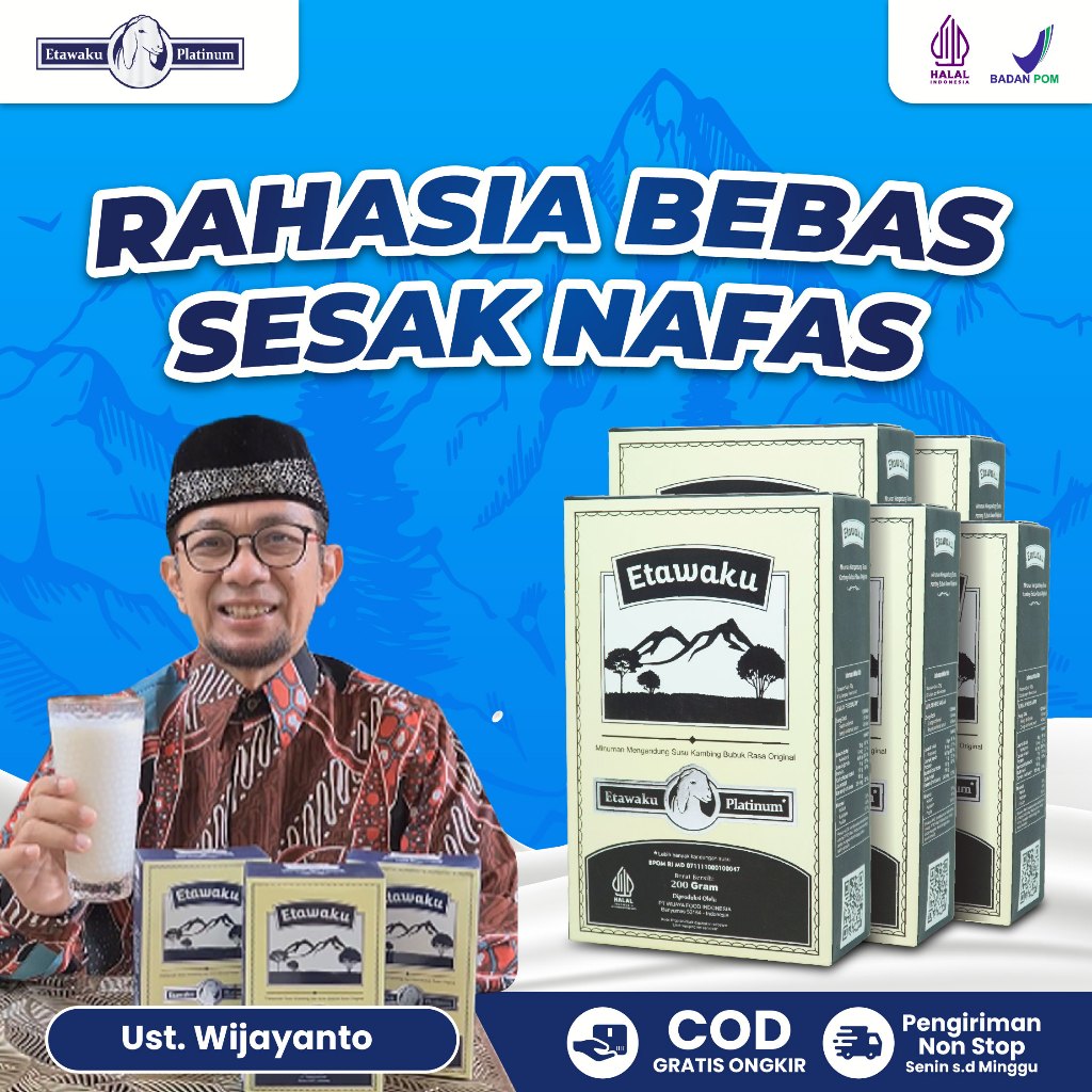 

PAKET 5 BOX ETAWAKU PLATINUM - Susu Kambing Etawa Bubuk Plus Krimer Nabati 200gr