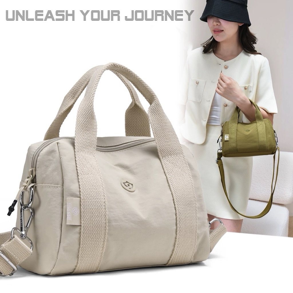 Jielshi Model Terbaru Tas Slempang 6940 Bahan Kanvas Permium Tas Tangan Santai Tas Anti Air Boston P