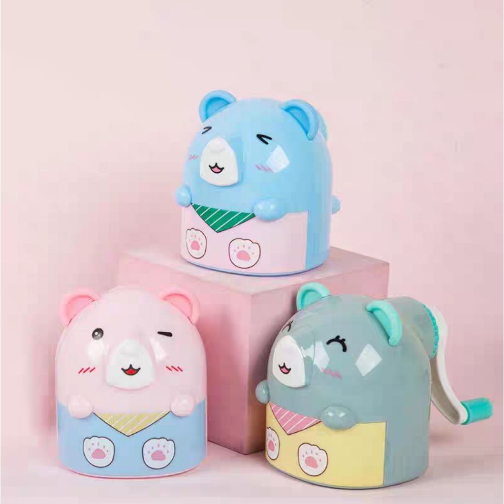 

Serutan pencil cute bear /rautan pensil cute bear/sharpener pensil boneka lucu