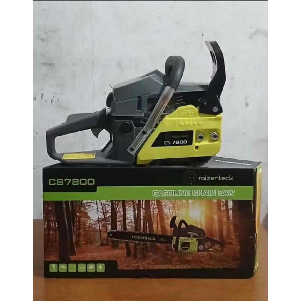 GERGAJI KAYU / CHAINSAW / SINSO RAIZENTECK CS 7800 BAR BAJA 22 INCI