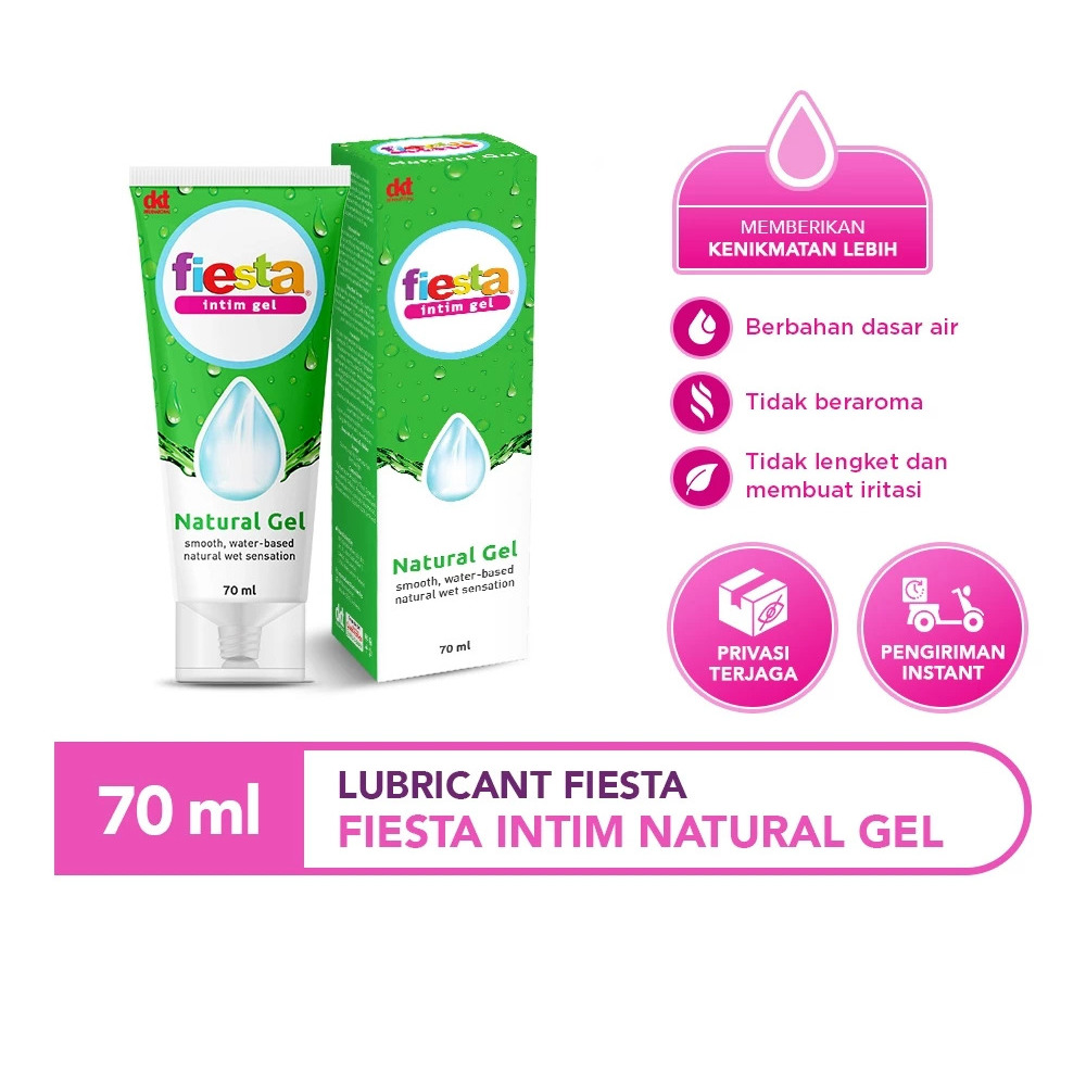 Fiesta Intimate Lubricant Natural Gel 70ml - Pelumas Gel