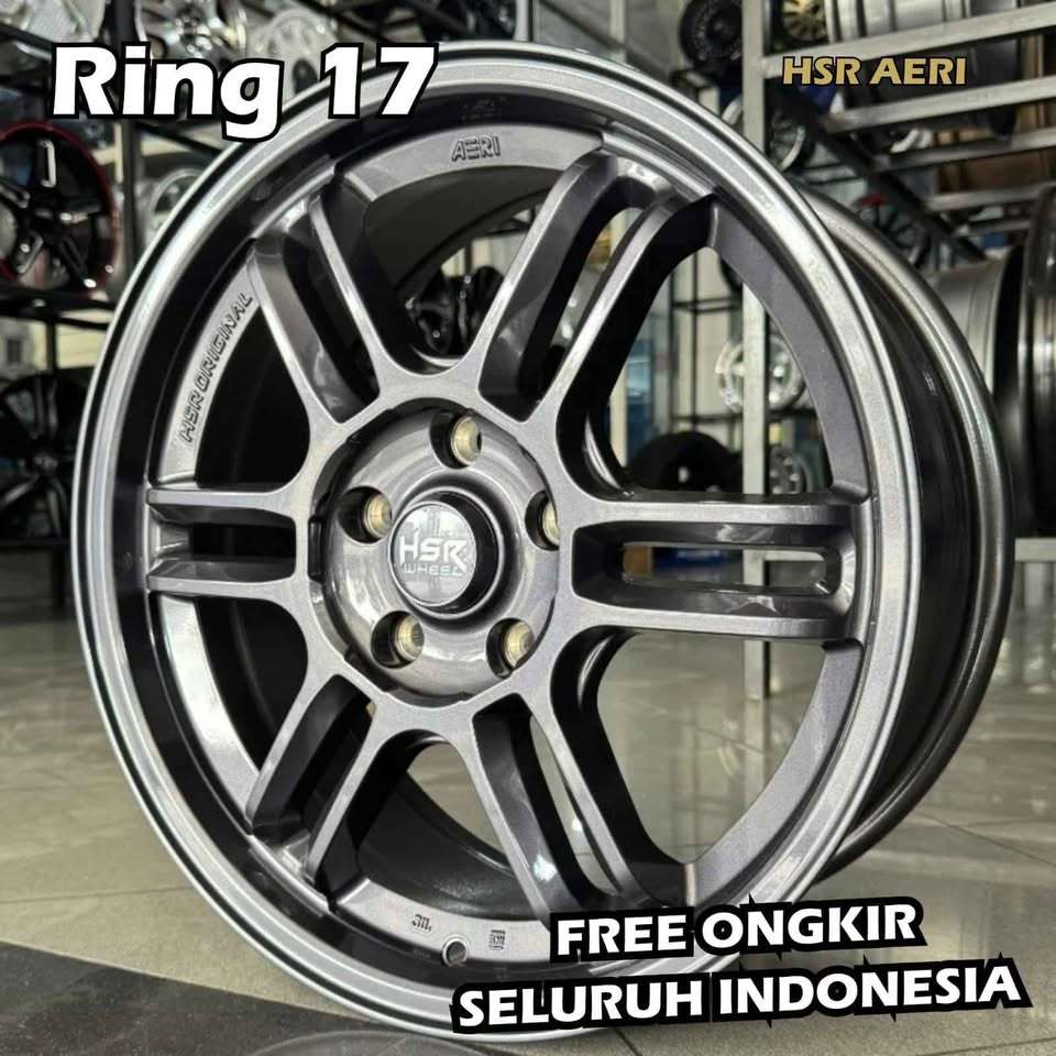 Velg mobil ring 17 pelek Hsr AERI R17 untuk ertiga , luxio , innova , xpander , civic , brv