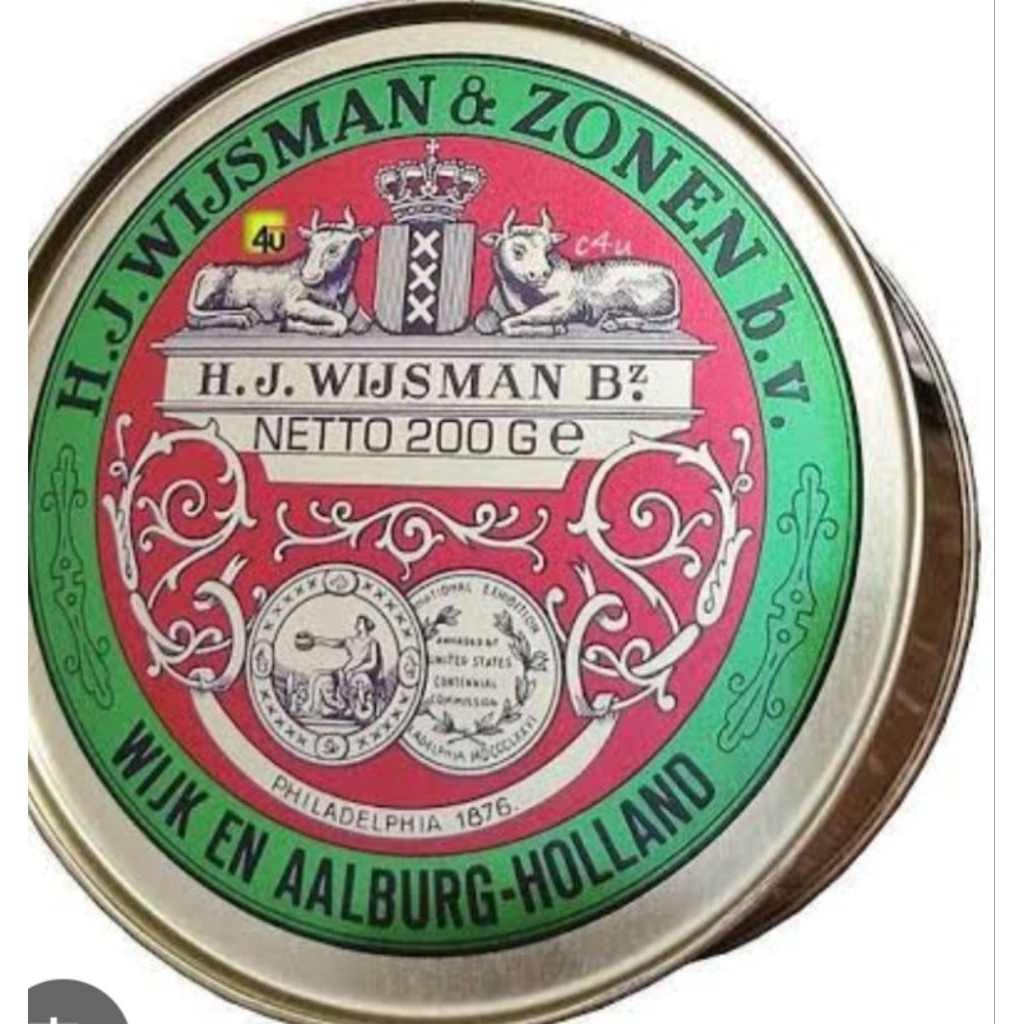 

h.j wijsman dan zonen b.r 200 gram/ butter wisman