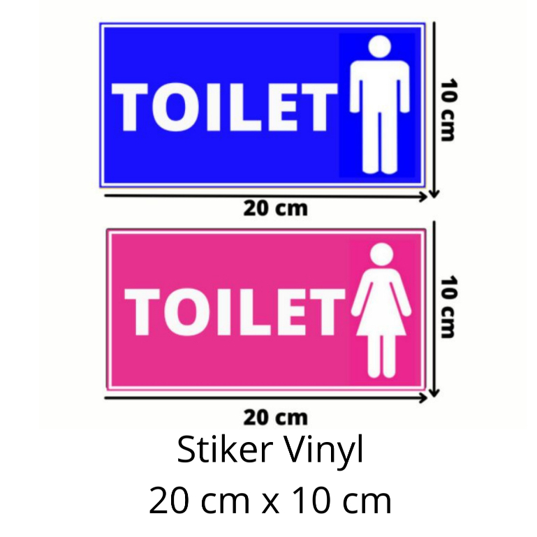 

Paket stiker toilet | Sticker sign toilet pria dan wanita|stiker tanda informasi toilet|stiker label|toilet|kamar mandi|stiker vinyl ukuran 20cmx10cm